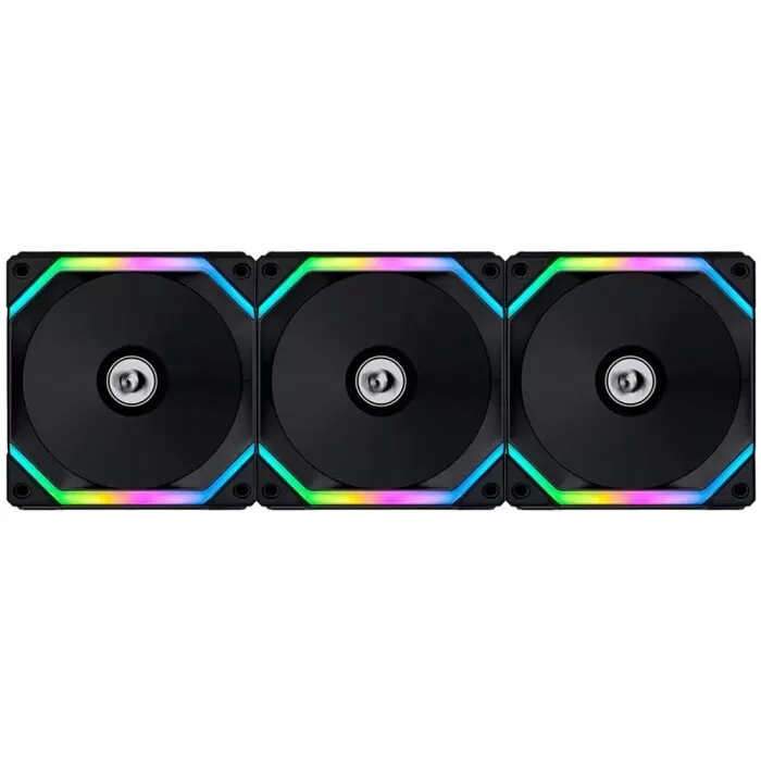 Kit Com 3 Fans Gamer Redragon Li Uni Preto SL120 RGB 120mm