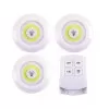 Kit Com 3 Lâmpadas Led Com Controle Sem Fio Branco Kapbom