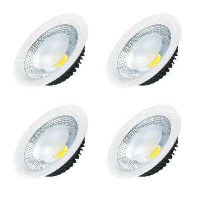 Kit Com 4 Downlight Led De Embutir 30W 6500K Branco Astraled