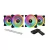 Kit Com 4 Fans Rgb Aeolus M2 1204R Elite Preto Gamdias 120mm