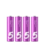 Kit Com 4 Pilhas Alcalinas aa ZI5 Xiaomi roxo