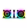 Kit Com 5 Fans Aeolus M2 1205R Cor Preto Rgb Gamdias