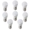 Kit Com 8 Lâmpada Led G45 4,8w 6500k Branco Frio Bivolt