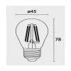 Kit De 6 Lâmpada Led G45 Filamento 4w E27 2200k Bivolt