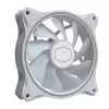 Kit De 3 Fans Cooler Master Branco Halo Mf120 Rgb + Controle