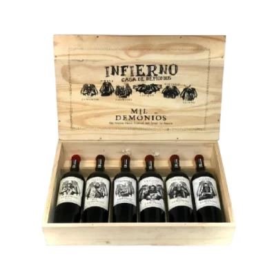 Kit De 6 Vinhos Infierno a Casa De Demonios 750Ml Novo