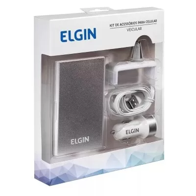 Kit De Acessórios Para Celular Veicular Elgin Novo