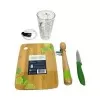 Kit De Caipirinha E Drinks Com 4 Peças De Bambu Dynasty