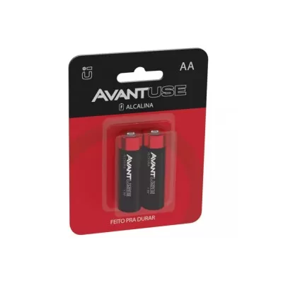 Kit De Pilhas Alcalinas AA Com 2 Unidades 1.5v Avant