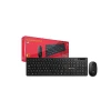 Kit De Teclado E Mouse Sem Fio Cor Preto K-W20BK C3Tech