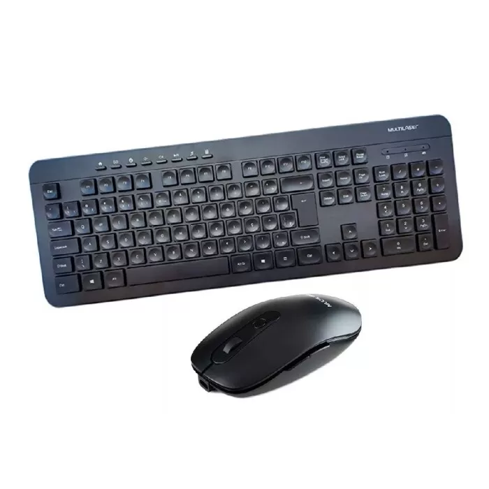 Kit De Teclado E Mouse Sem Fio Cs1000 Preto Multilaser