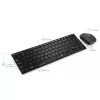 Kit De Teclado E Mouse Sem Fio Cs900 Cor Preto Multilaser