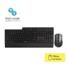 Kit De Teclado E Mouse Sem Fio Ergonômico Preto Rapoo RA005