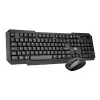 Kit De Teclado E Mouse Sem Fio Slim 2.4Ghz Cor Preto Bright