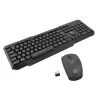 Kit De Teclado E Mouse Sem Fio Slim 2.4Ghz Cor Preto Bright