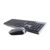 Kit De Teclado E Mouse Sem Fio Teclas Côncavas Cinza Tc245