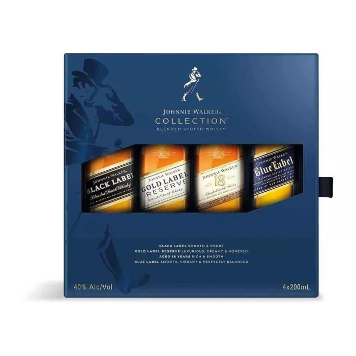 Kit De Whisky Johnnie Walker Collection 4x 200ml Blended