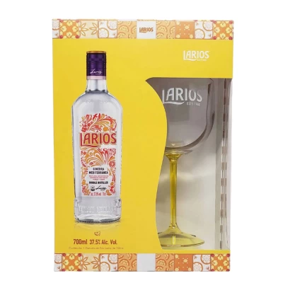 Kit Gin Espanhol Larios + Taças 700Ml