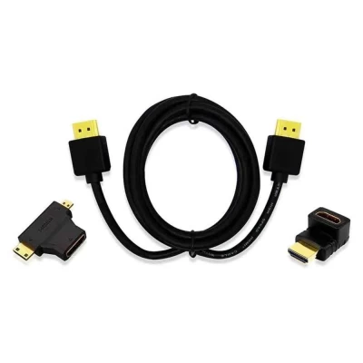 Kit Hdmi Com Cabo 1.4 1,8M + Adaptador T + L Multilaser