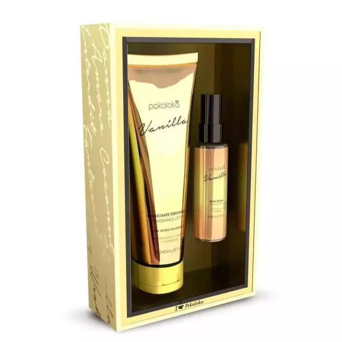 Kit Hidratante + Body Splash Loka Gold Vanilla Pokoloka