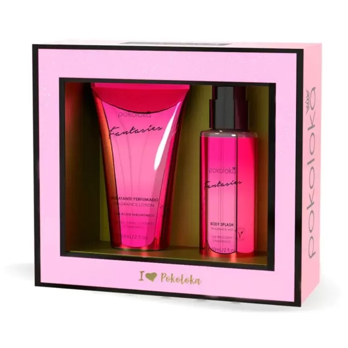 Kit Hidratante + Body Splash Pokosecret Fantasies Pokoloka