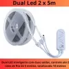 Kit Inteligente Fita De Led Rgb 2X5M Wifi Ekgc-T3135D Novo