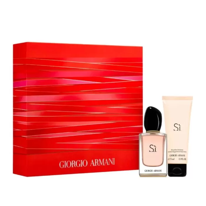Kit Perfume Armani Si Eau De Parfum 50Ml+ Creme 75mL