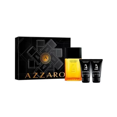 Kit Perfume Azzaro Eau De Toilette 100Ml + 2 Body Shampoo 50Ml