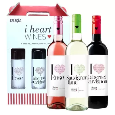 Kit Seleção I Heart Wines 3 Garrafas de Vinho Freixenet