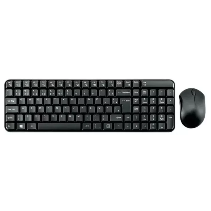 Kit Teclado E Mouse Com Fio Preto Tc183 Multilaser Novo