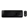 Kit Teclado E Mouse Wireless 850 Preto Microsoft Novo