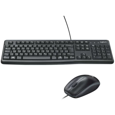 Kit Teclado e Mouse Com Fio Logitech MK120