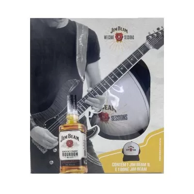 Kit Whisky Jim Beam Bourbon + Boné 1L
