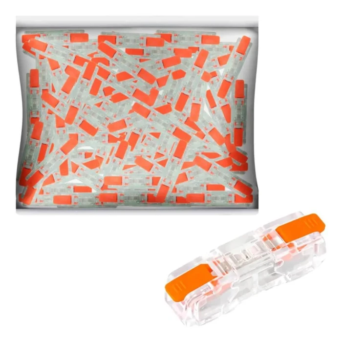 kit 10 Emenda Rápida Linear Simples 0.2 A 2.5Mm 056-1548