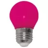 LÂMPADA DE LED BOLINHA ROSA E27 6W BIVOLT LM754 LUMINATTI