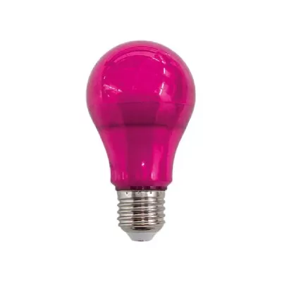 LÂMPADA DE LED BULBO ROSA E27 10W BIVOLT LM755 LUMINATTI