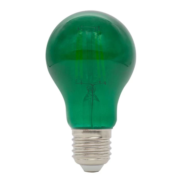 Lâmpada A60 Filamento LED E27 4W VERDE Autovolt