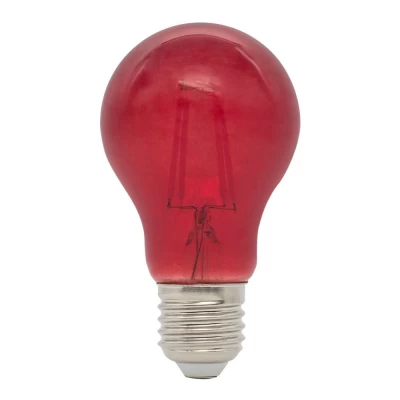 Lâmpada A60 Filamento LED E27 4W Vermelho Autovolt