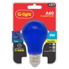 Lâmpada A60 Filamento Led E27 4W AZUL Autovolt