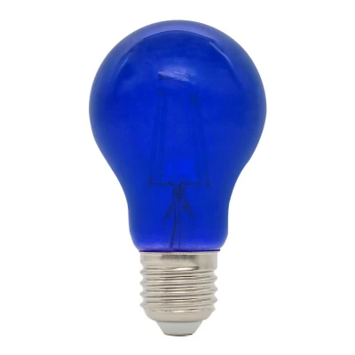 Lâmpada A60 Filamento Led E27 4W AZUL Autovolt