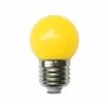 Lampada Bolinha Color Led, Amarelo, 1 W, 220V E27 Novo