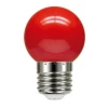 Lampada Bolinha Color Led, Vermelho, 1 W, 220V E27 Novo