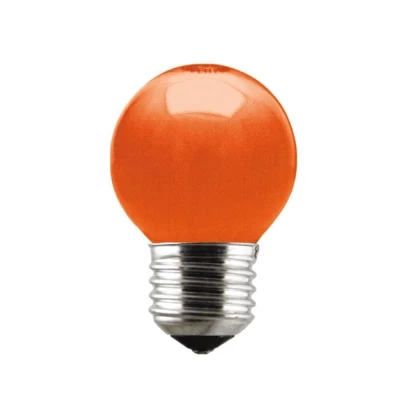 Lâmpada De Led Bolinha Laranja E27 6W Bivolt Lm282 Luminatti