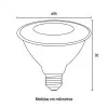 Lâmpada De Led Par30 E27 9,8W 650lm 6500K Branca Blumenau