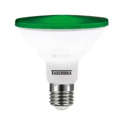 Lâmpada De Led Par38 Com Luz Verde 15w E27 Ip65 Taschibra