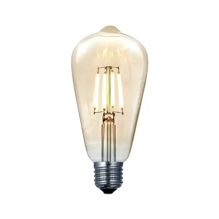 Lâmpada De Led St64 Clear E27 9W 6500K 900lm Deluxe Avant