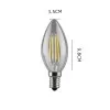 Lâmpada De Led E14 Vela Clear 4W 4000k Deluxe Avant