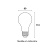 Lâmpada Led A60 E27 11w 3000k Branco Quente Bivolt