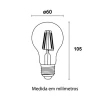 Lâmpada Led A60 Filamento 4W 2200K E27 Bivolt Blumenau