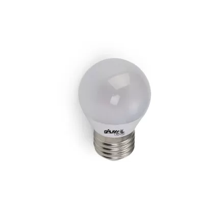 Lâmpada Led Bolinha G45 4W 3000K E27 Bivolt Galaxy